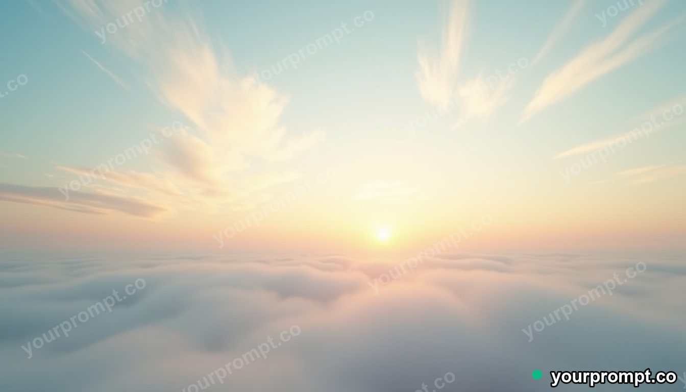 Wispy pastel cirrus clouds at a soft dawn