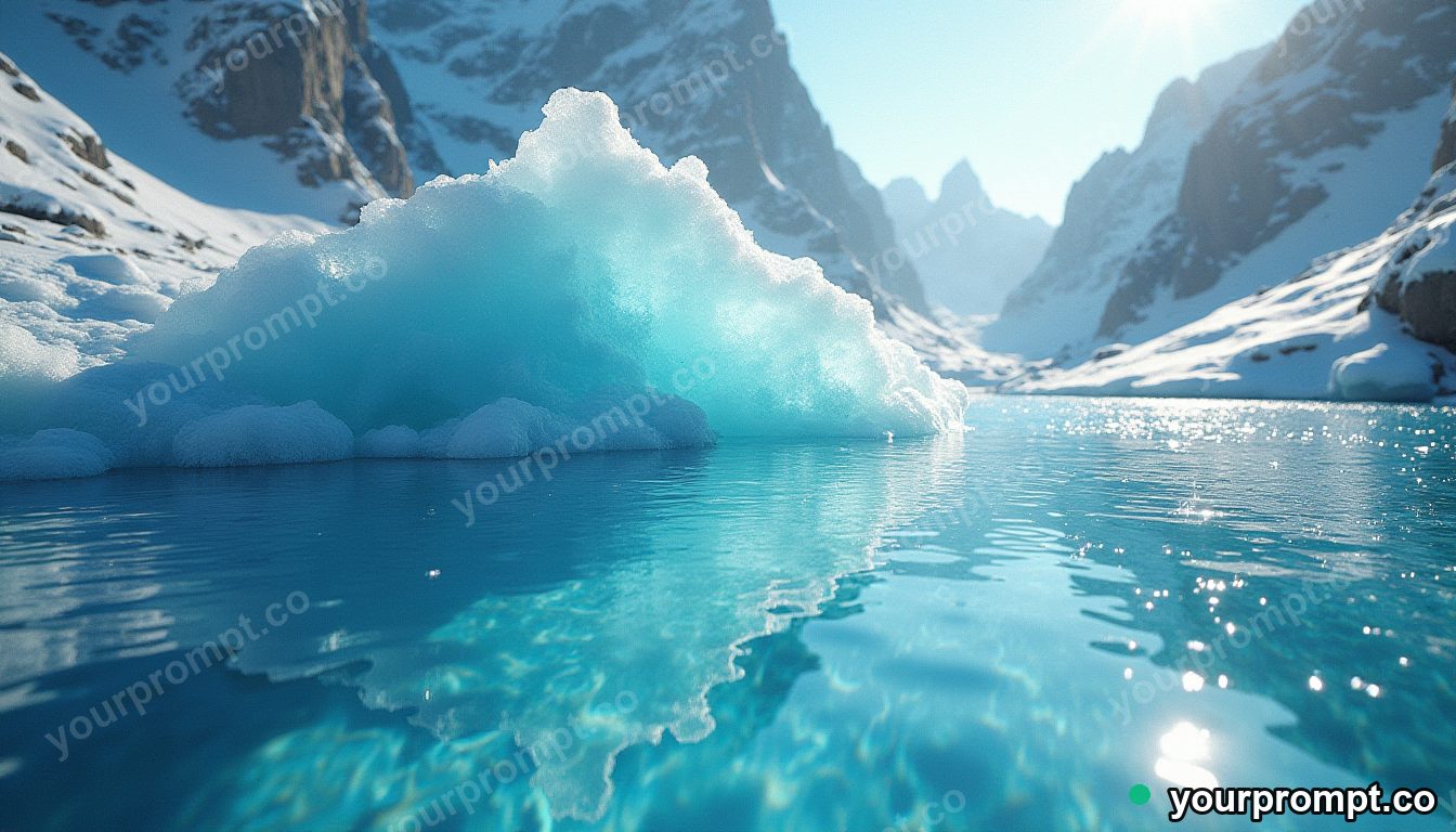 Frozen ink diffusing through clear water