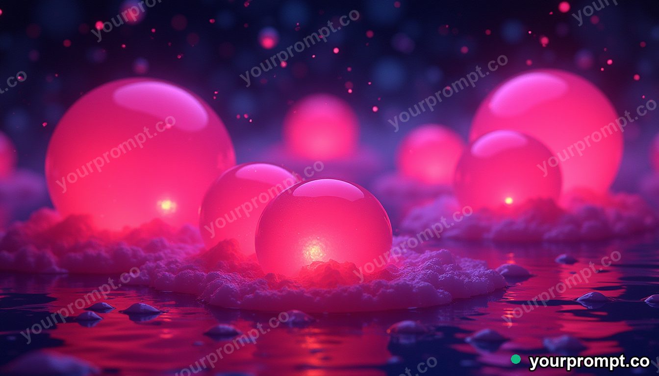 Molten lava-lamp blobs in vivid neon colors