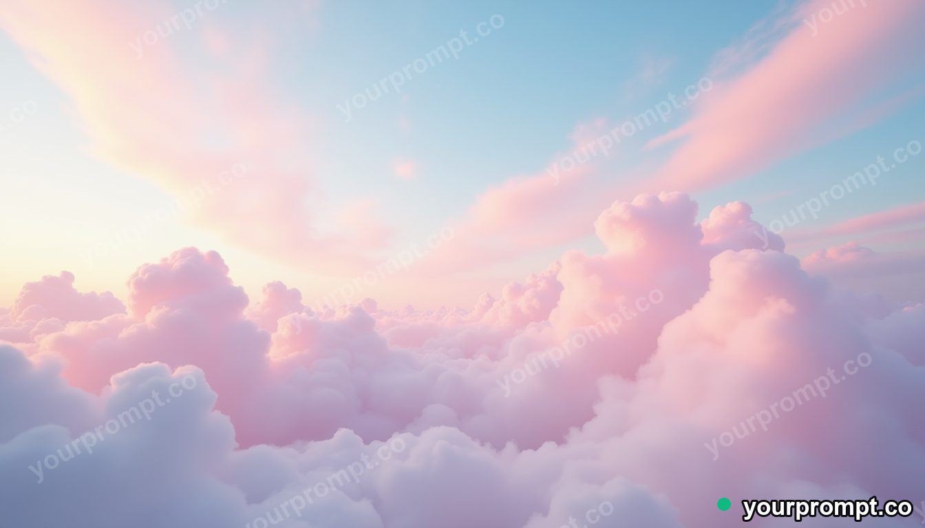 Wispy pastel cirrus clouds at a soft dawn