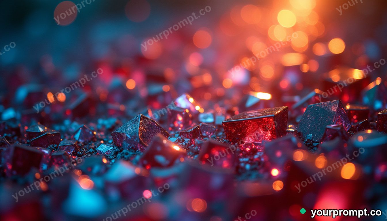 A kaleidoscope of stained-glass fragments