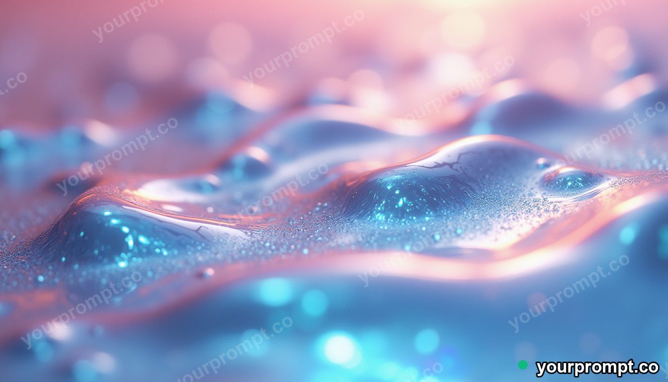 A soap-bubble surface swirling with oil-slick colors in hyperrealistic style — AI-generated image from a text prompt