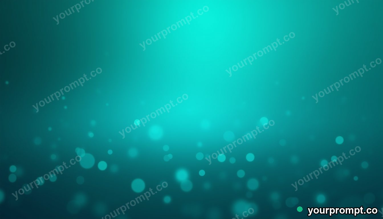 A calm gradient field of drifting teal particles