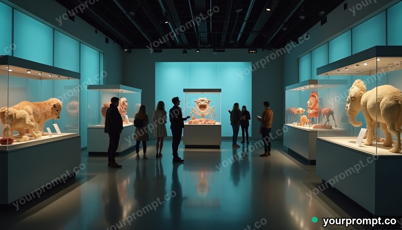 AI slop museum exhibit in cinematic style — AI-generated image from a text prompt