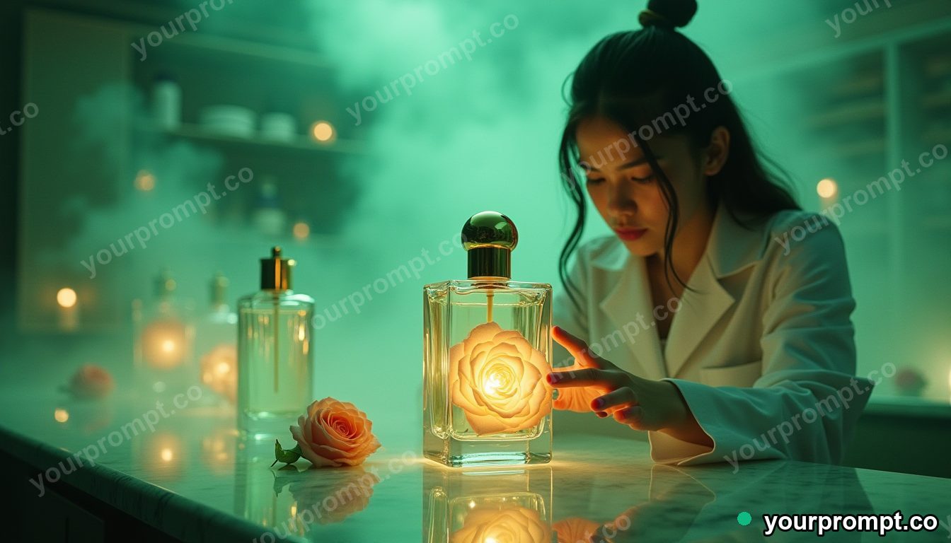 Cabbage perfume laboratory in cinematic style — AI-generated image from a text prompt