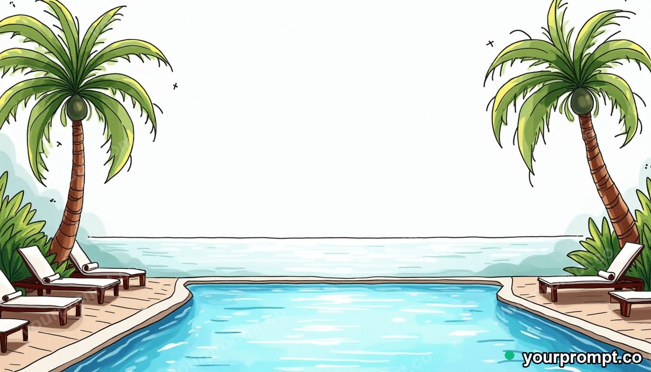 Naive-design luxury hotel poster in cinematic style — AI-generated image from a text prompt
