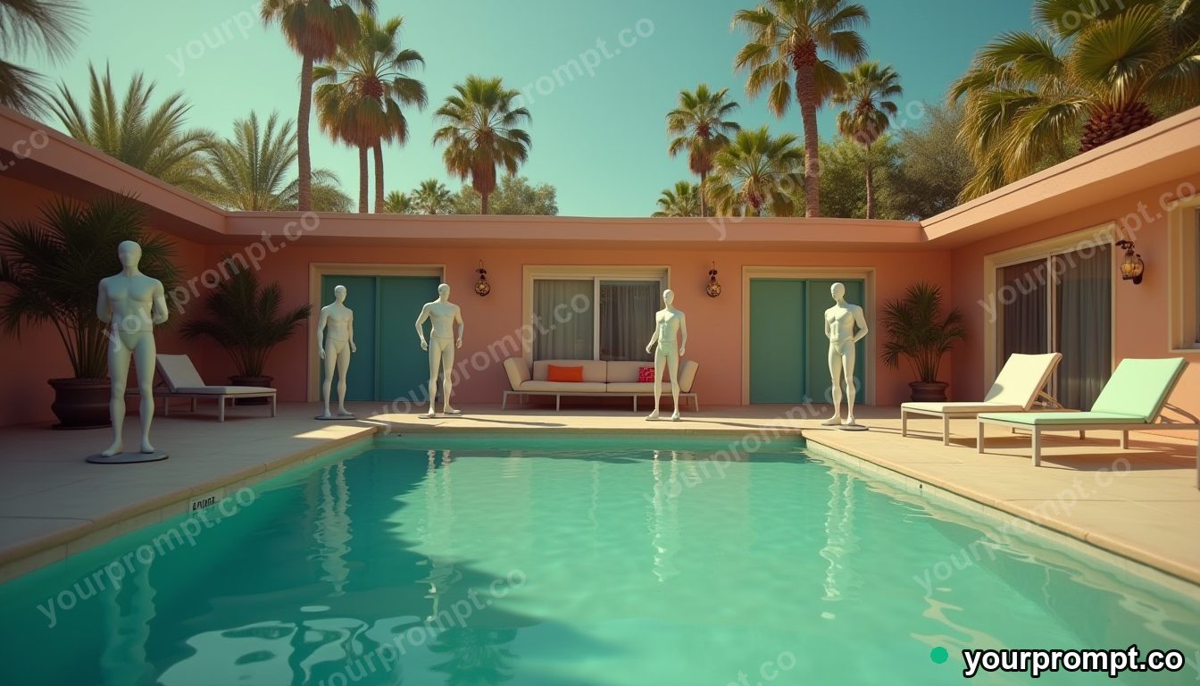 AI avatar retirement home in cinematic style — AI-generated image from a text prompt