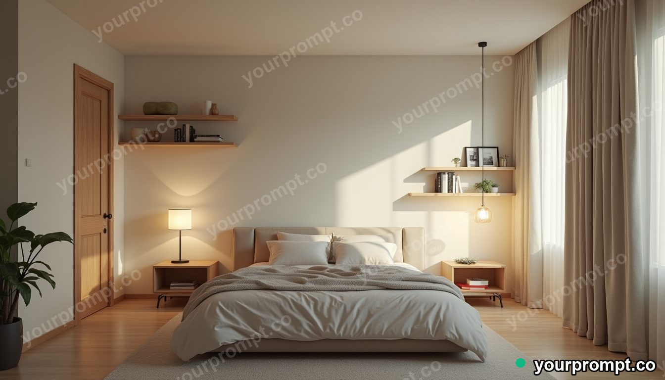 Renters’ removable interior makeover in cinematic style — AI-generated image from a text prompt