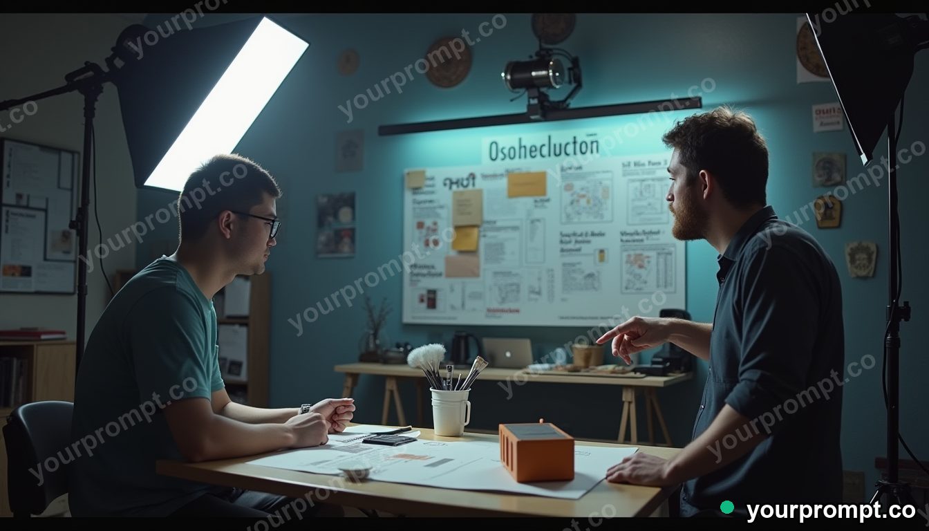 Transparent AI ad disclosure scene in cinematic style — AI-generated image from a text prompt