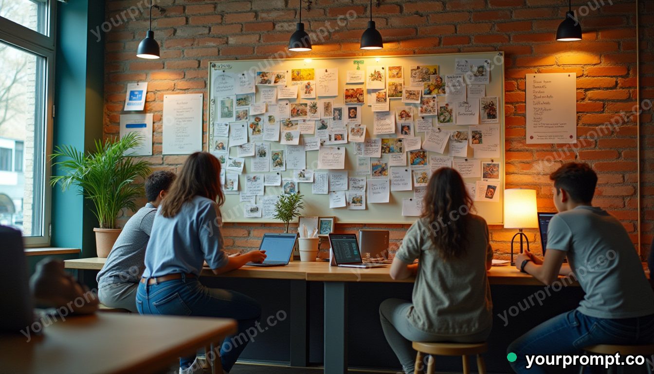 Teen skill swap wall in cinematic style — AI-generated image from a text prompt