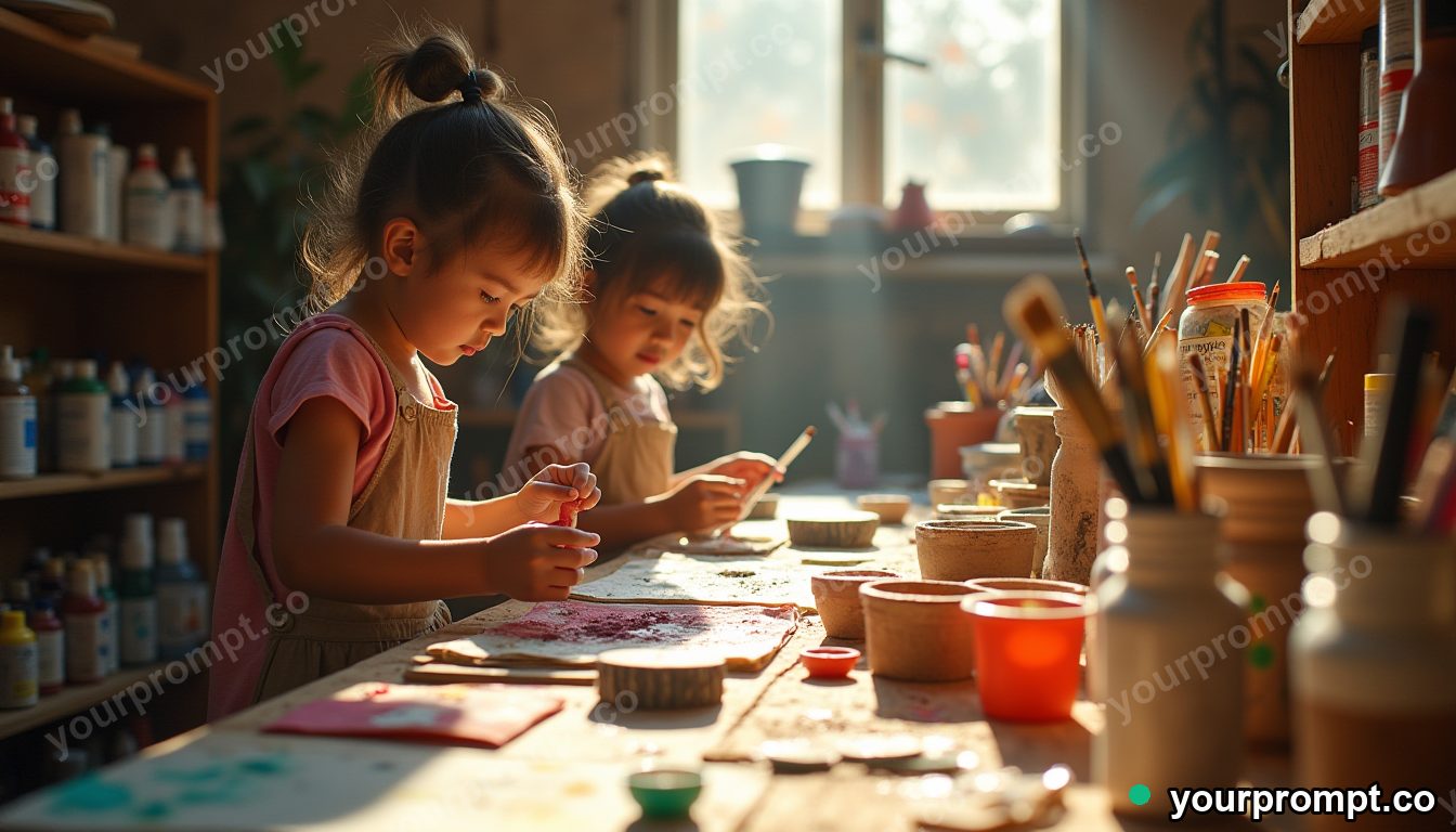 Low-income art materials bank in cinematic style — AI-generated image from a text prompt