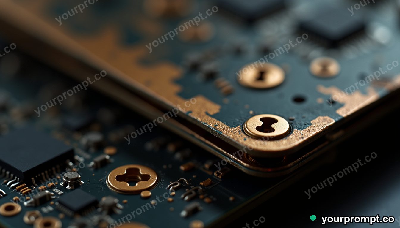 Repaired electronics beauty shot in cinematic style — AI-generated image from a text prompt
