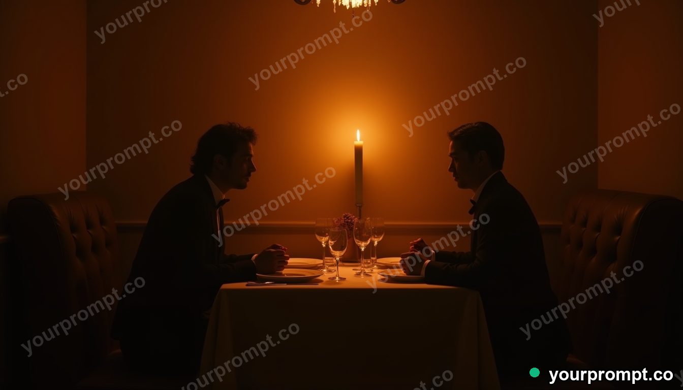 Restaurant for shadows in cinematic style — AI-generated image from a text prompt