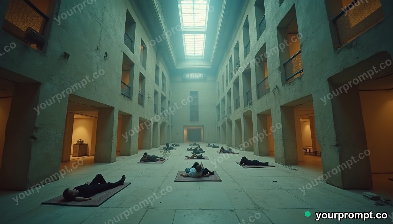Museum of unfinished dreams in cinematic style — AI-generated image from a text prompt