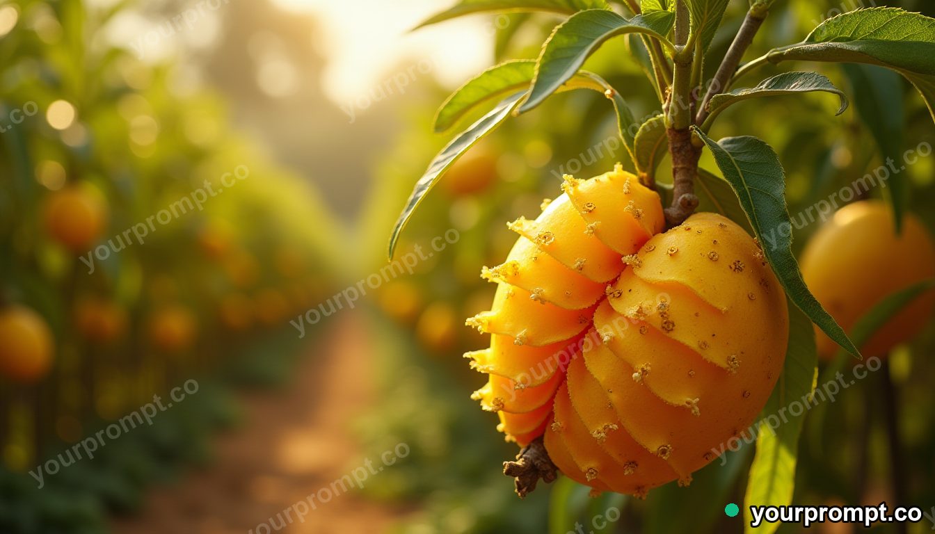 Clockwork mango greenhouse in cinematic style — AI-generated image from a text prompt