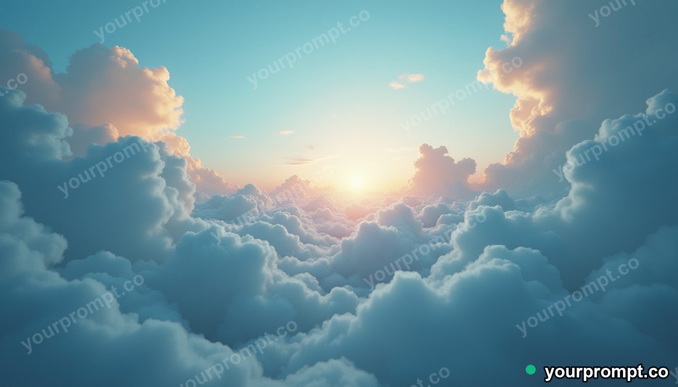 Floating hospital for injured clouds in cinematic style — AI-generated image from a text prompt