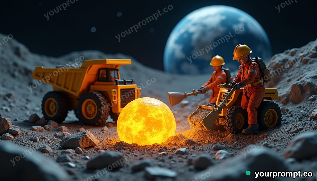 Moon cheese mine in cinematic style — AI-generated image from a text prompt