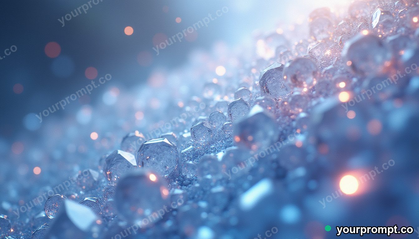 A sea of shimmering holographic facets