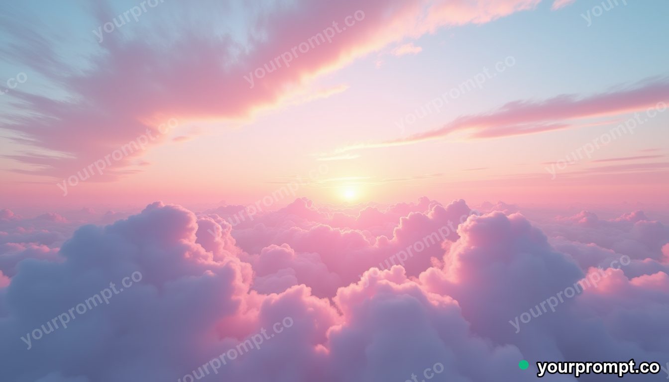 Wispy pastel cirrus clouds at a soft dawn