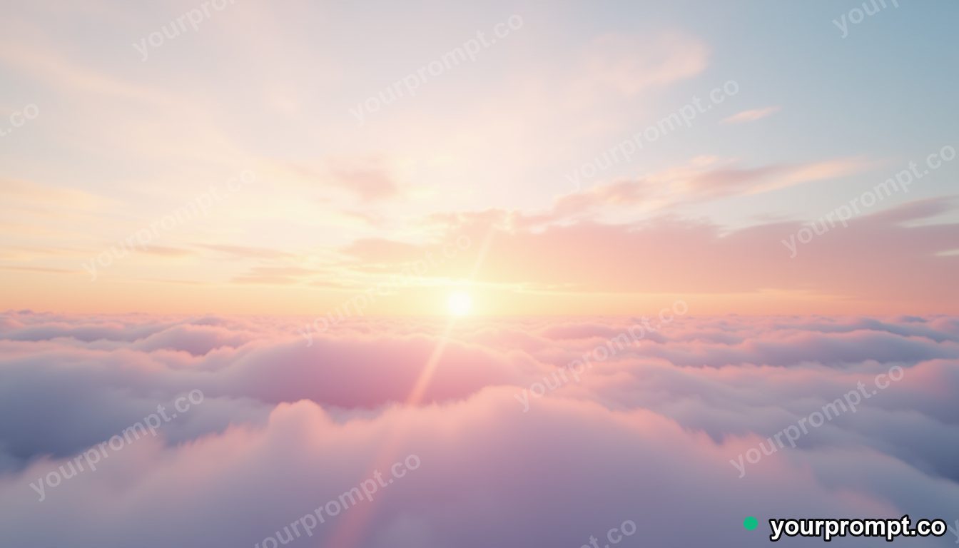 Wispy pastel cirrus clouds at a soft dawn
