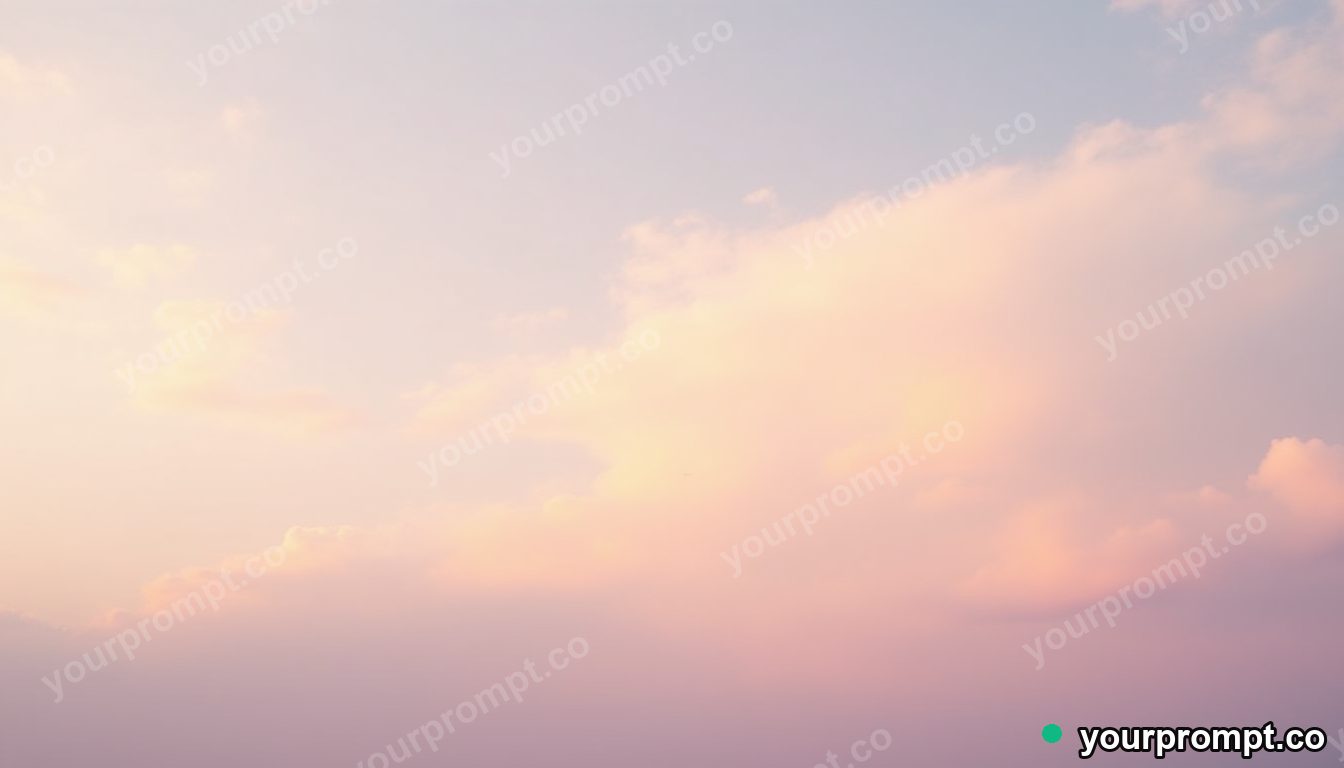 Wispy pastel cirrus clouds at a soft dawn in golden-hour photography style — AI-generated image from a text prompt