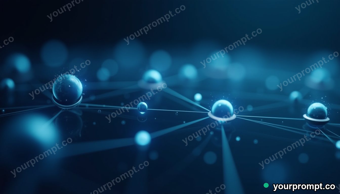 Glassmorphism Network Nodes — AI-generated image from a text prompt