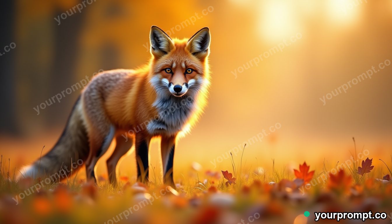 Random animal (red fox) — AI-generated image from a text prompt