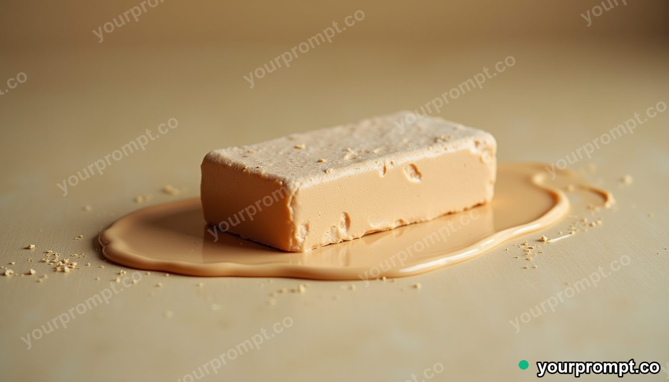 A clay bar gliding over a smooth painted surface in vintage film photograph style — AI-generated image from a text prompt