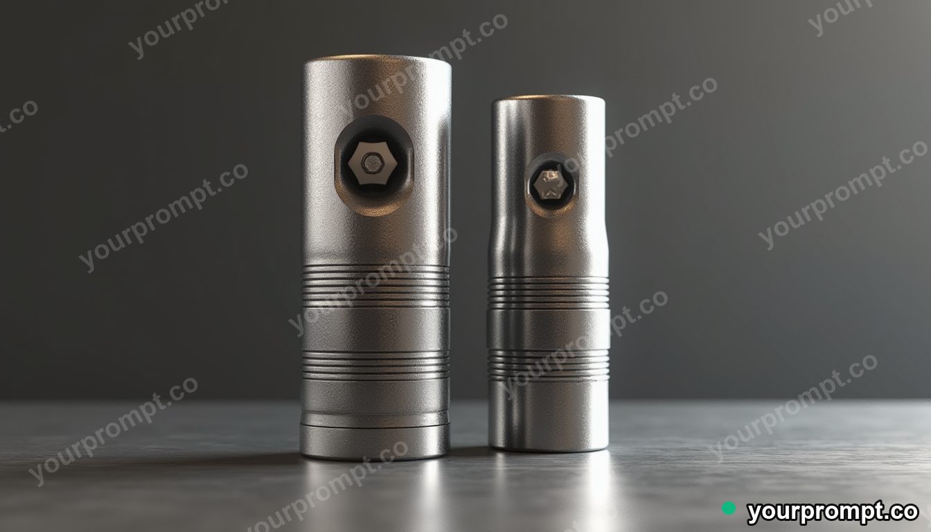 Deep & shallow sockets in hyperrealistic 3D render style — AI-generated image from a text prompt